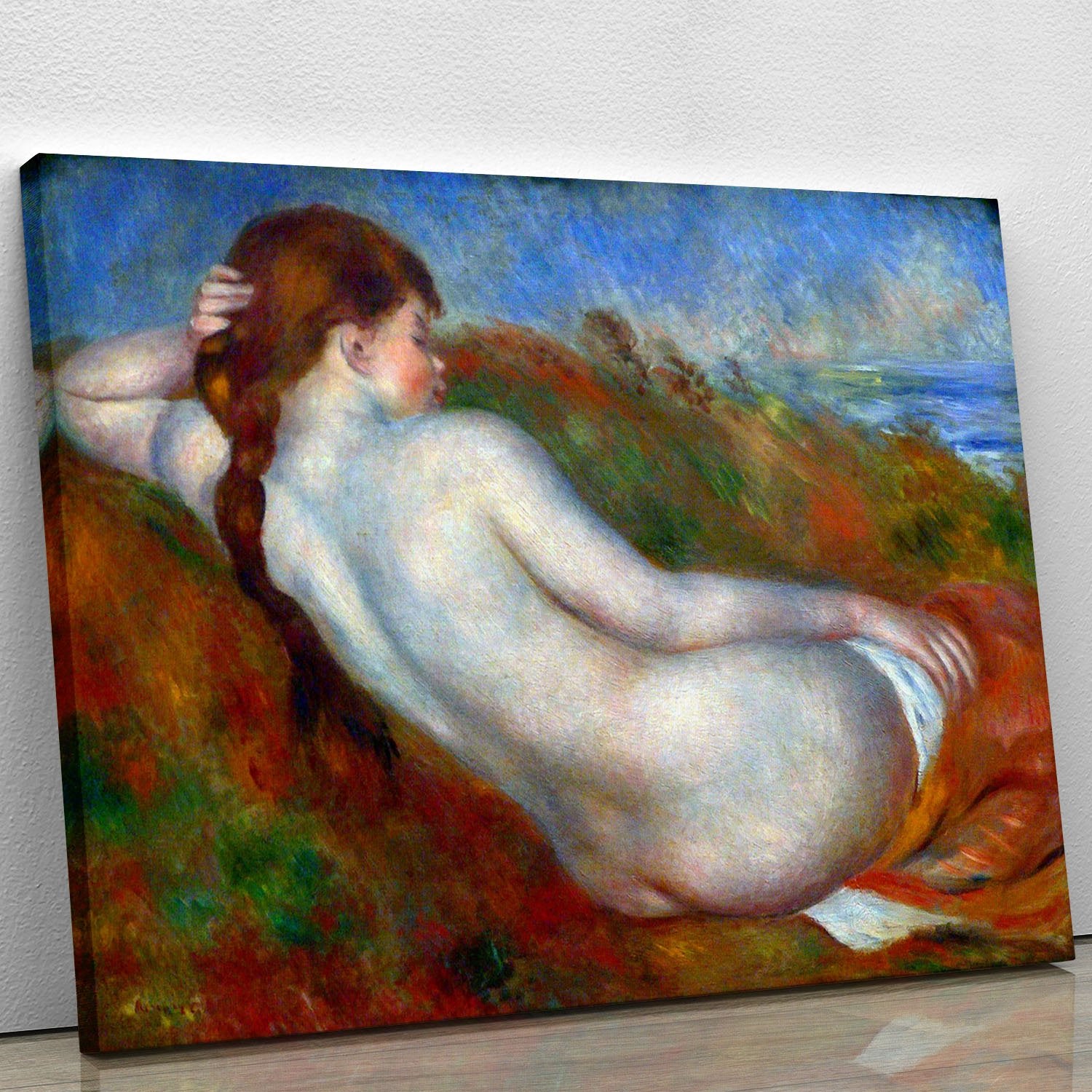 Reclining nude by Renoir Canvas Print or Poster