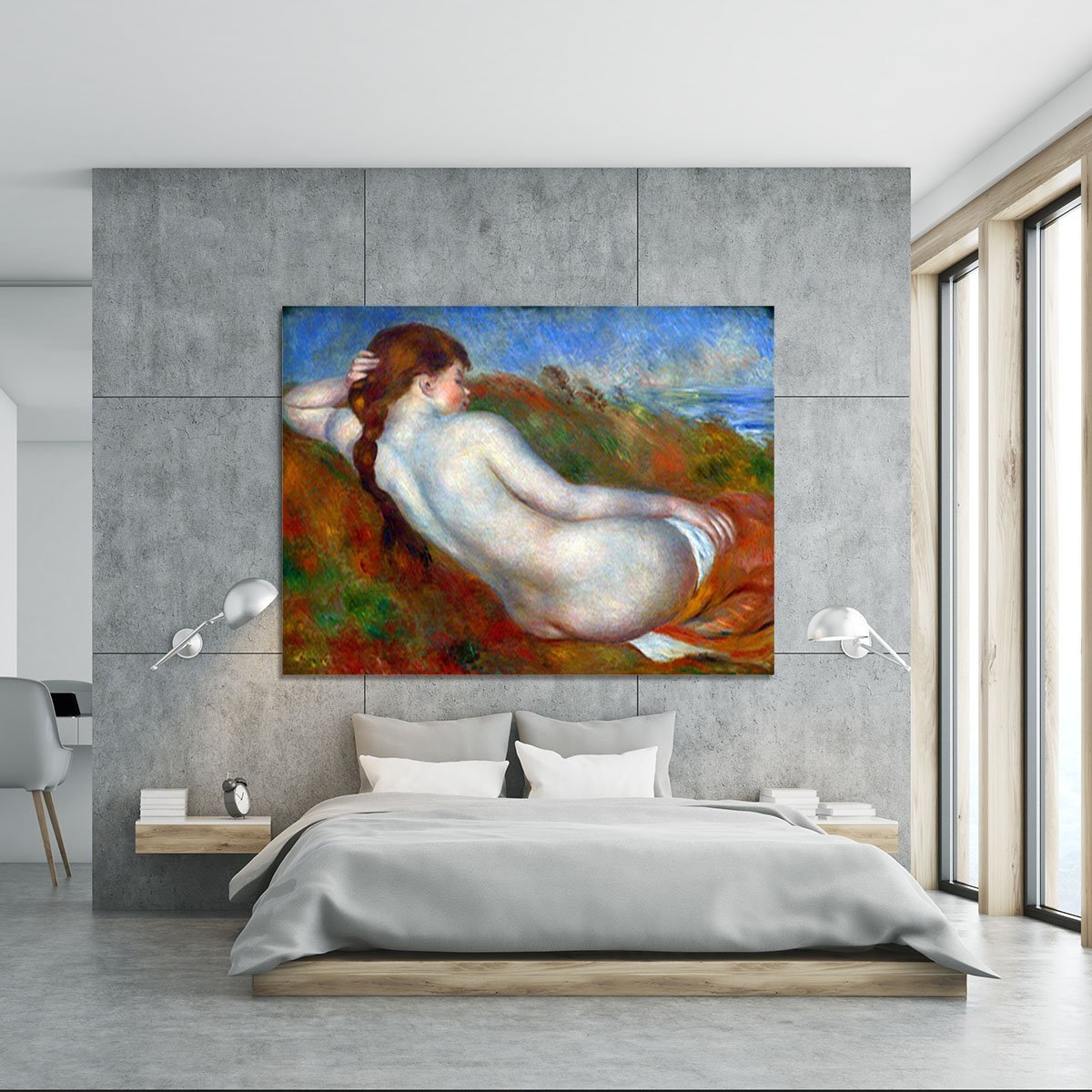 Reclining nude by Renoir Canvas Print or Poster
