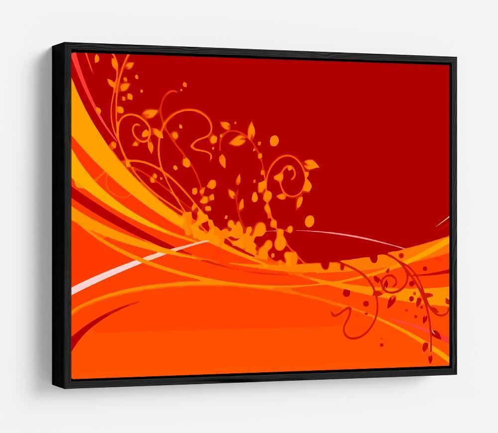 Red Abstract HD Metal Print