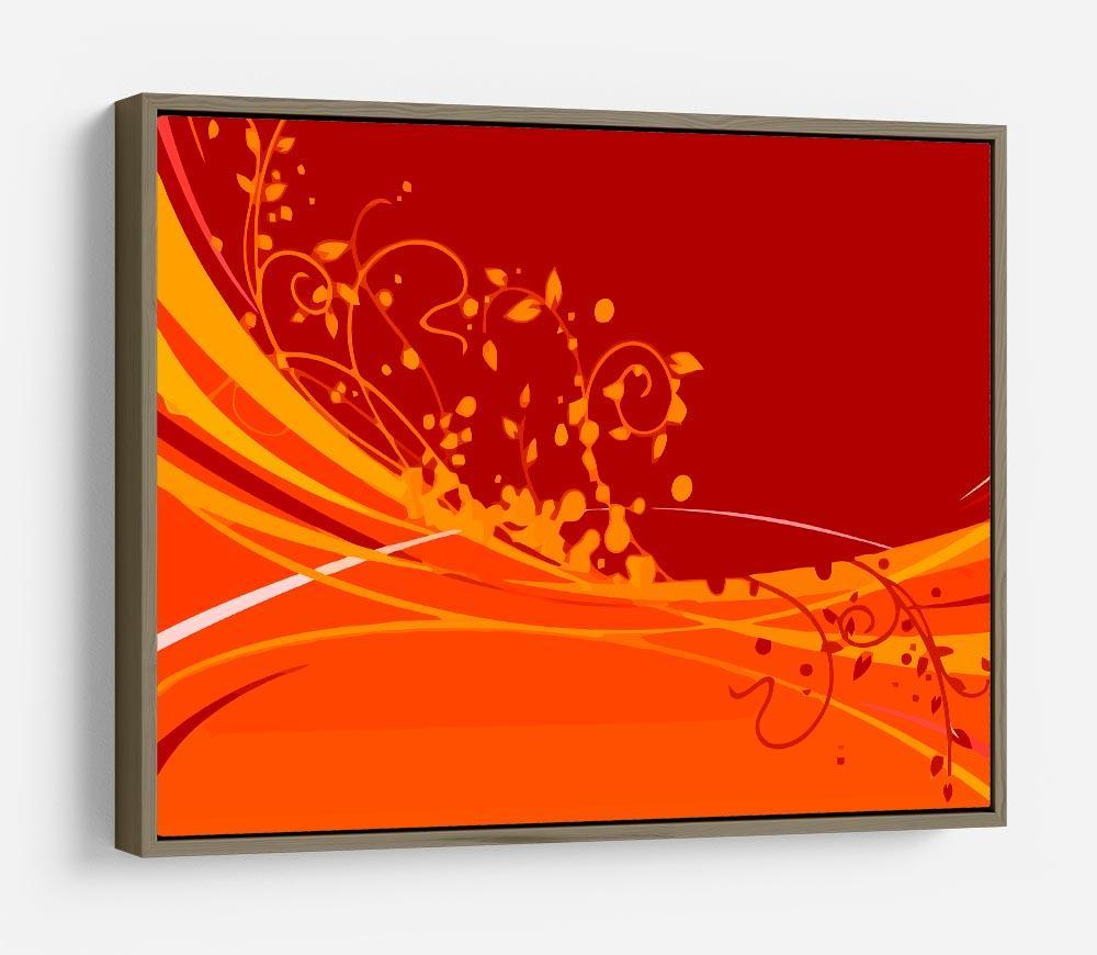 Red Abstract HD Metal Print