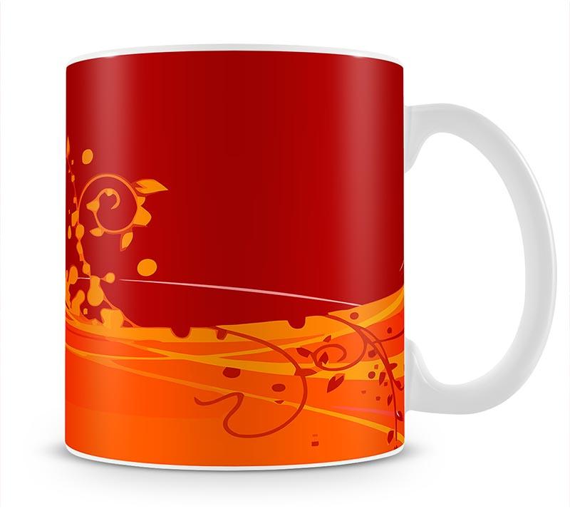 Red Abstract Mug - Canvas Art Rocks - 1