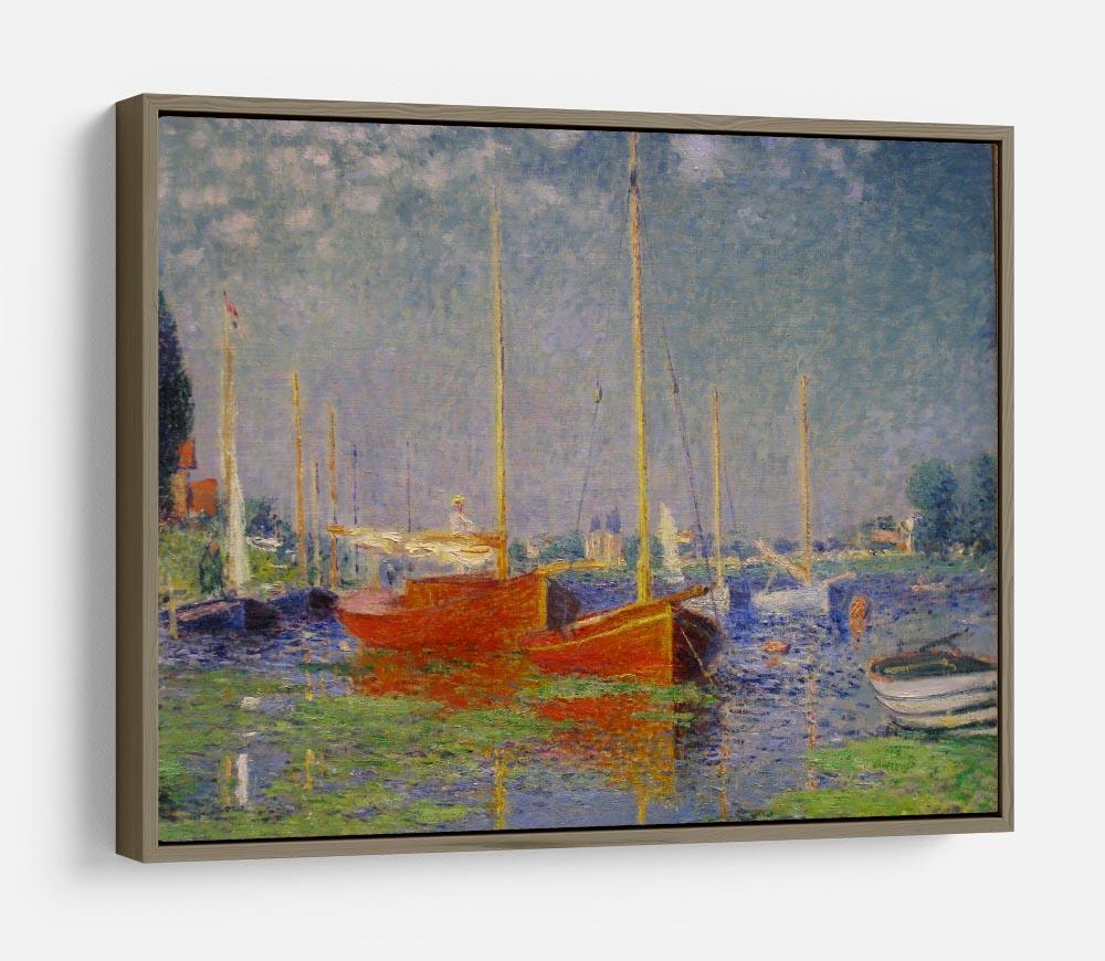 Red Boats at Argenteuil by Monet HD Metal Print