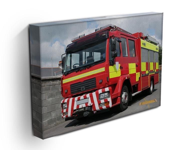 Red British fire engine Canvas Print or Poster - Canvas Art Rocks - 3