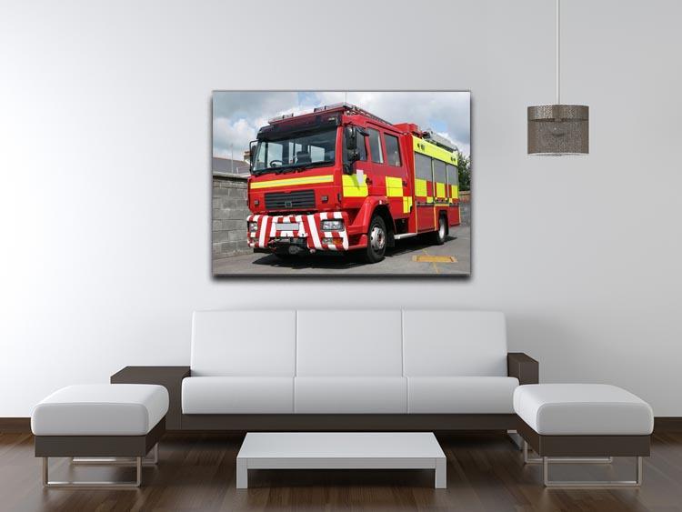Red British fire engine Canvas Print or Poster - Canvas Art Rocks - 4