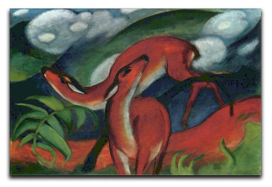 Red Deer II by Franz Marc Canvas Print or Poster  - Canvas Art Rocks - 1