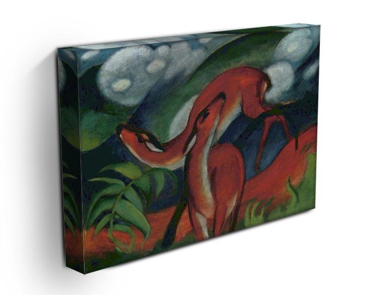 Red Deer II by Franz Marc Canvas Print or Poster - Canvas Art Rocks - 3