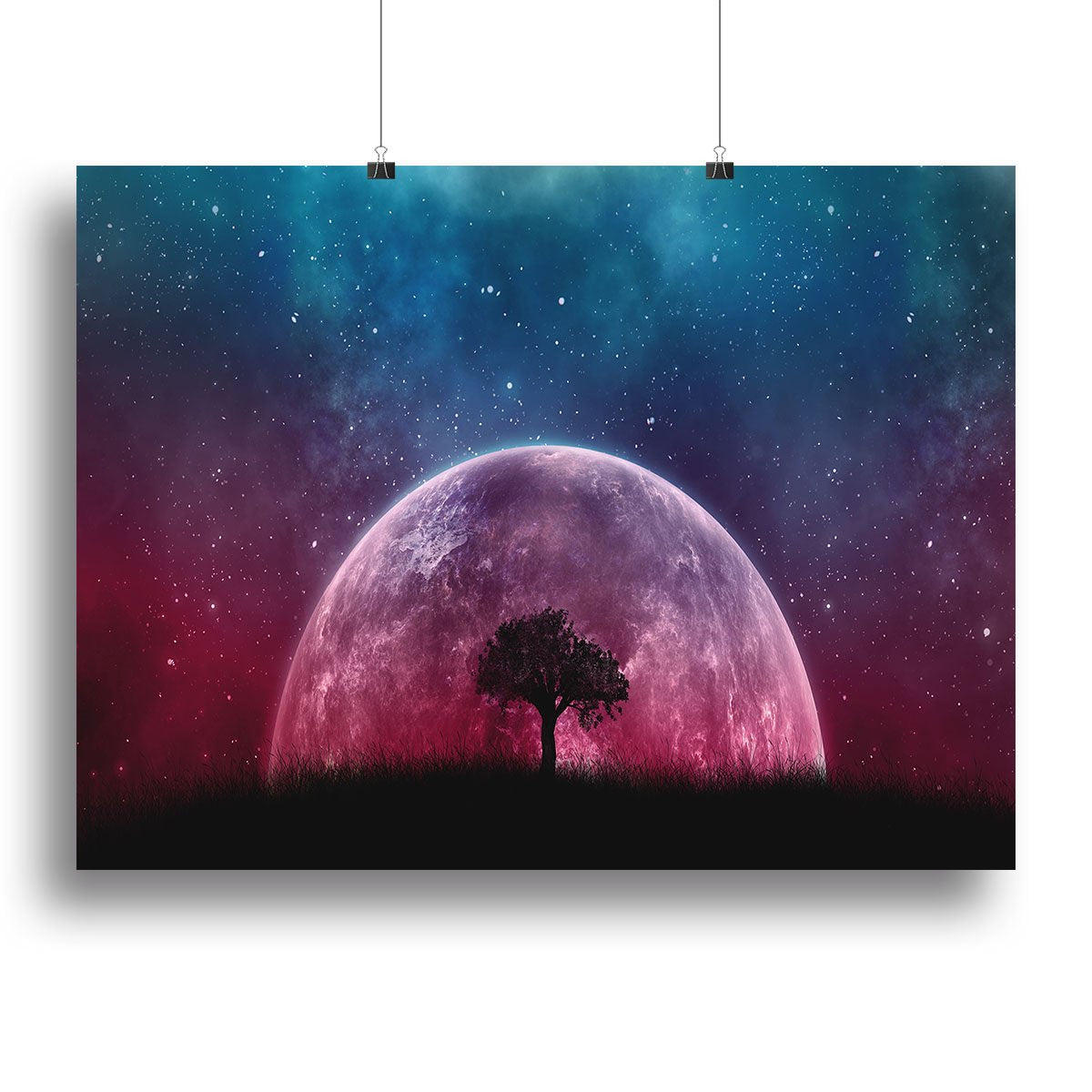 Red Moon Canvas Print or Poster