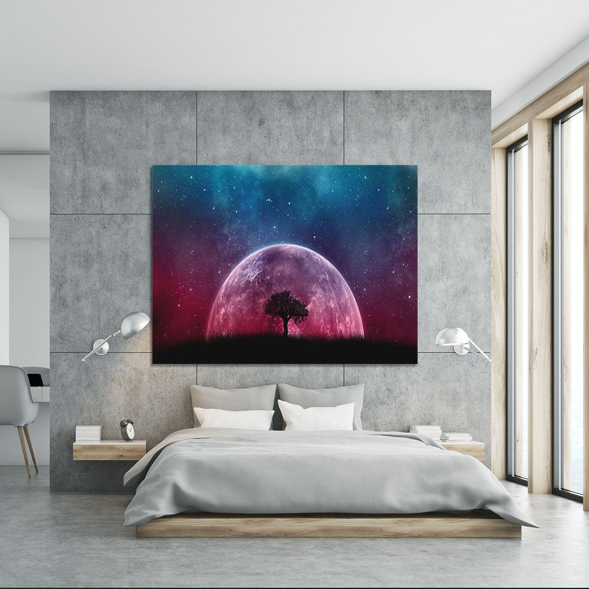Red Moon Canvas Print or Poster