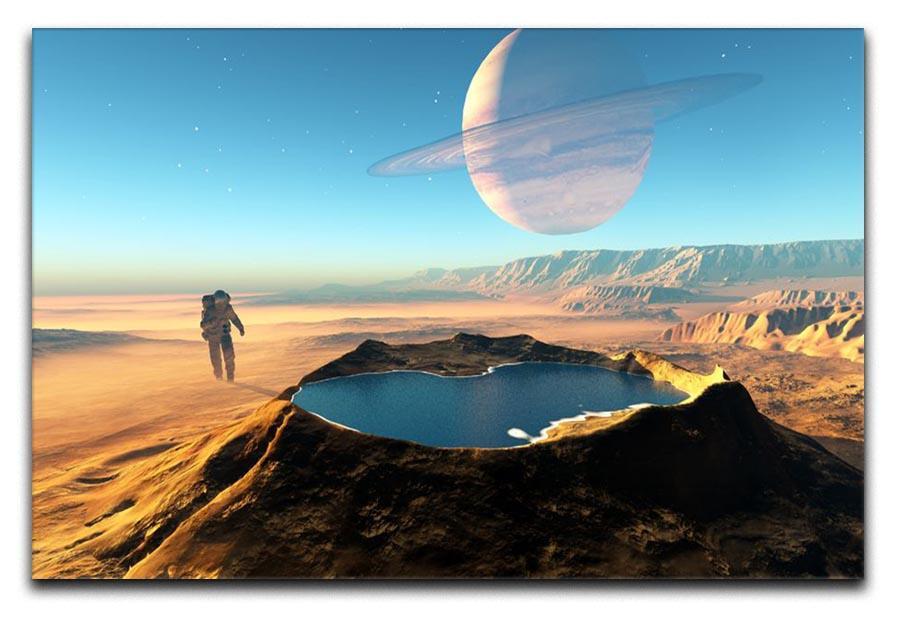 Red Planet Mars Space Walk Canvas Print or Poster  - Canvas Art Rocks - 1