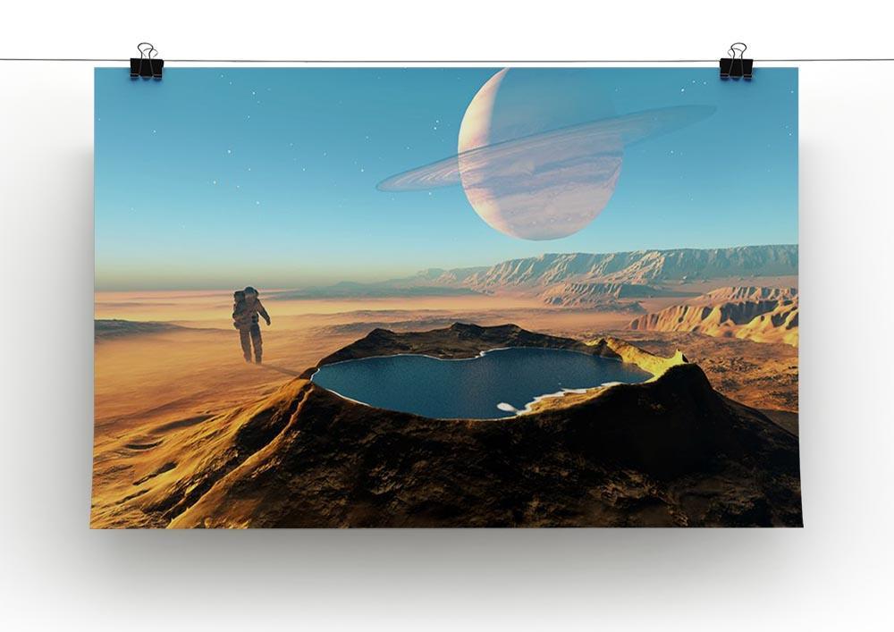Red Planet Mars Space Walk Canvas Print or Poster - Canvas Art Rocks - 2