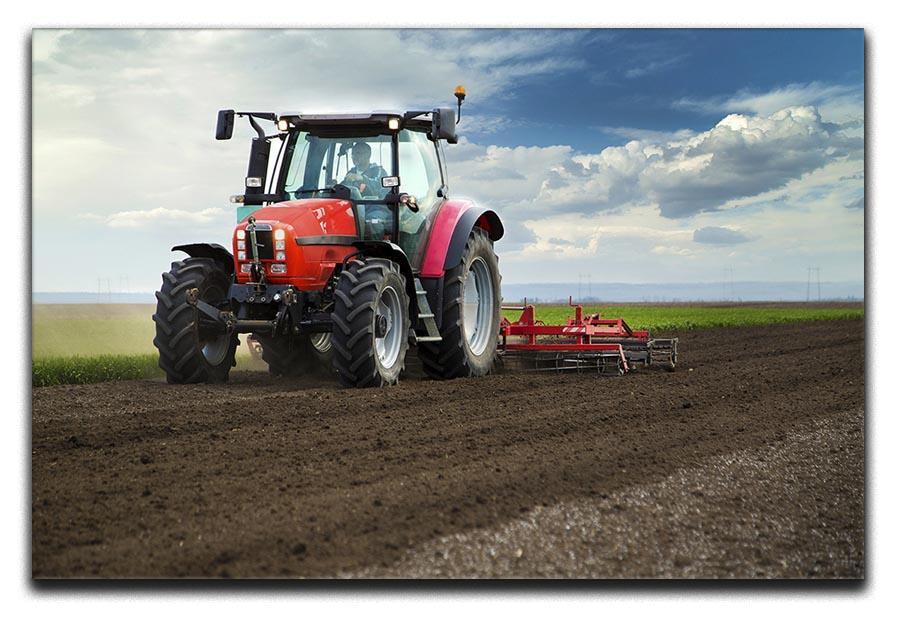 Red Tractor Canvas Print or Poster  - Canvas Art Rocks - 1