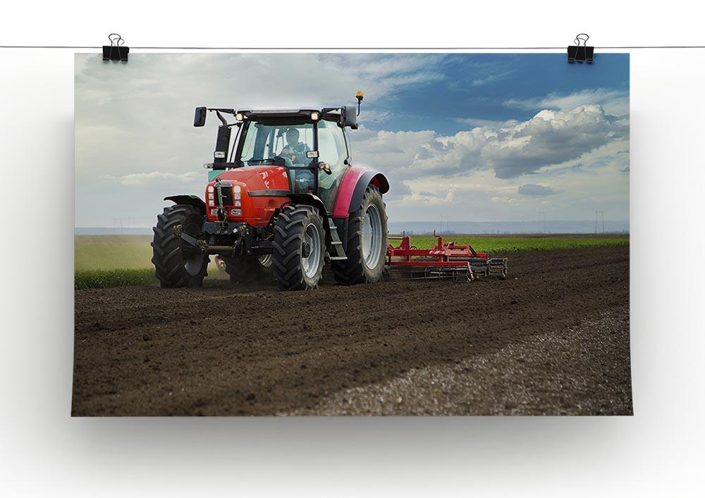 Red Tractor Canvas Print or Poster - Canvas Art Rocks - 2
