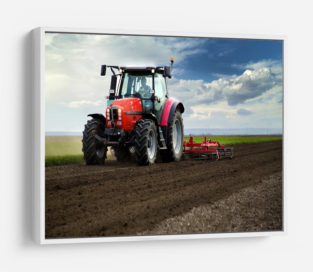 Red Tractor HD Metal Print