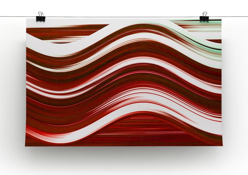 Red Wave Canvas Print or Poster - Canvas Art Rocks - 2