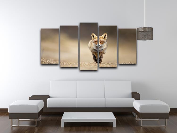 Red fox 5 Split Panel Canvas - Canvas Art Rocks - 3
