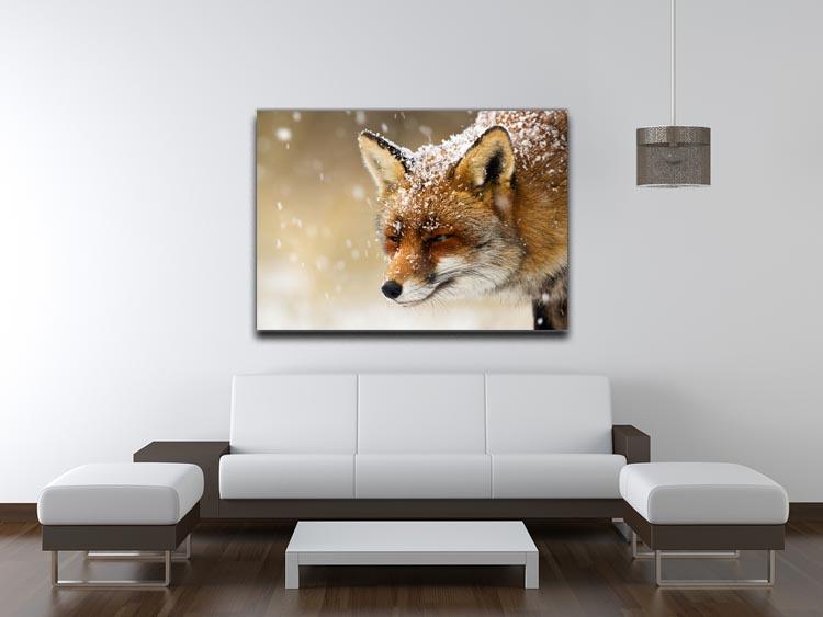 Red fox winter portrait Canvas Print or Poster - Canvas Art Rocks - 4