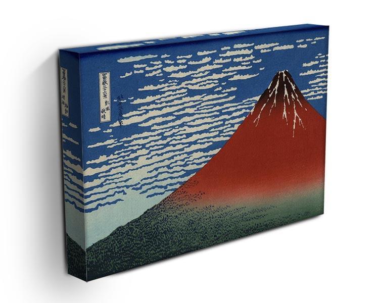 Red southern wind on Fiji on a clear morning by Hokusai Canvas Print or Poster - Canvas Art Rocks - 3