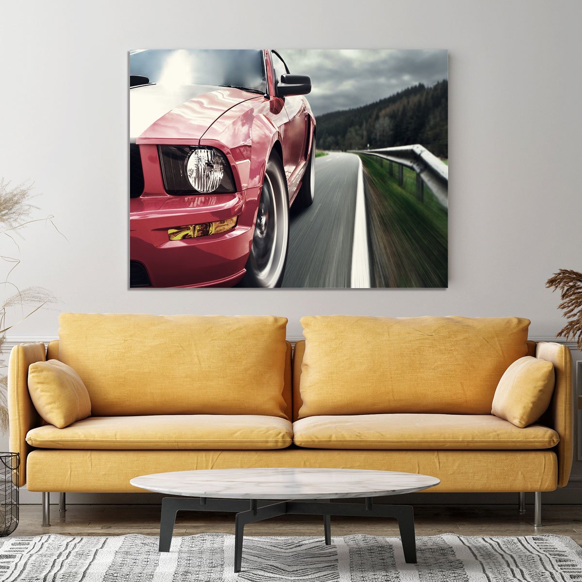 Red sport car Canvas Print or Poster