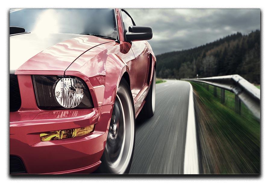 Red sport car Canvas Print or Poster  - Canvas Art Rocks - 1