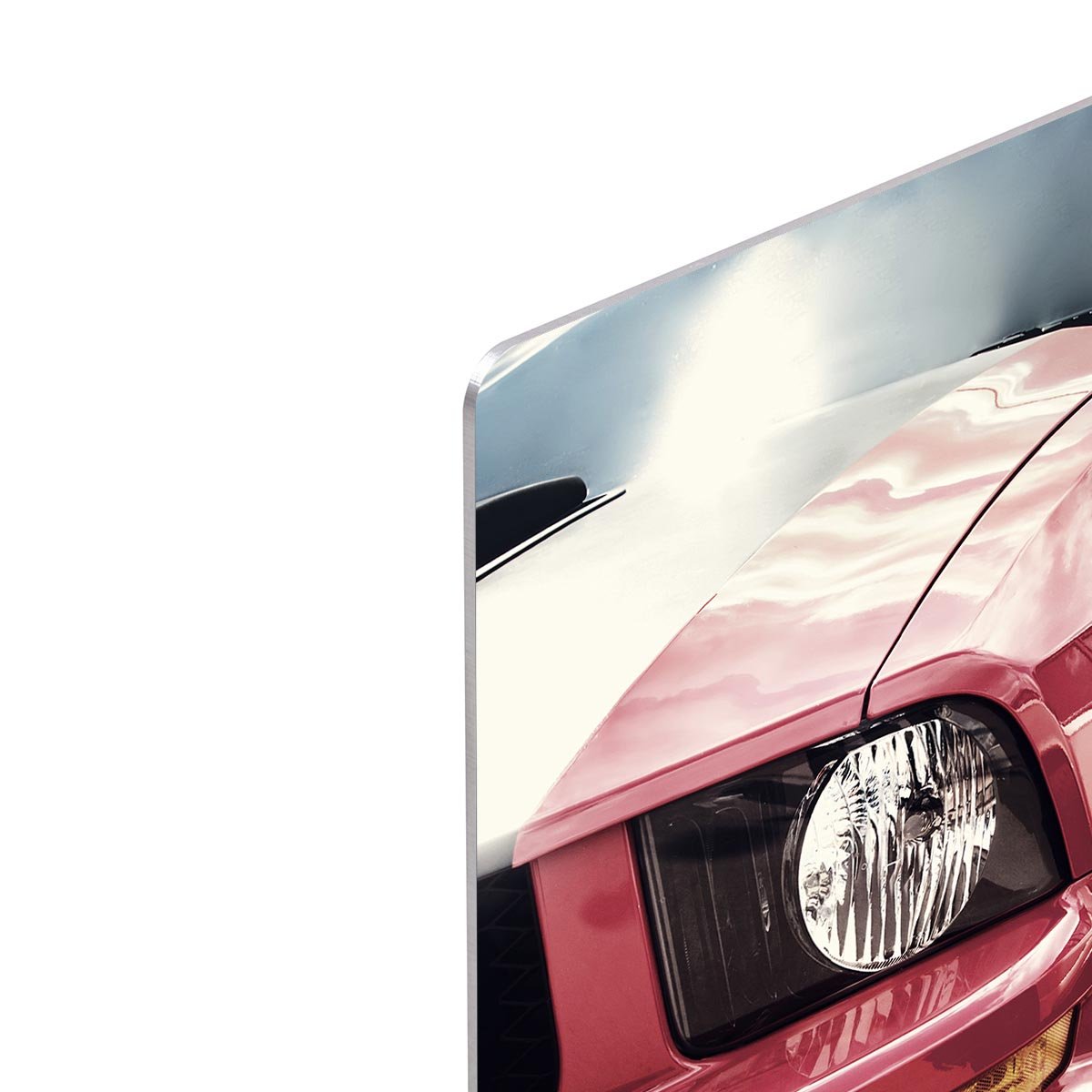 Red sport car HD Metal Print