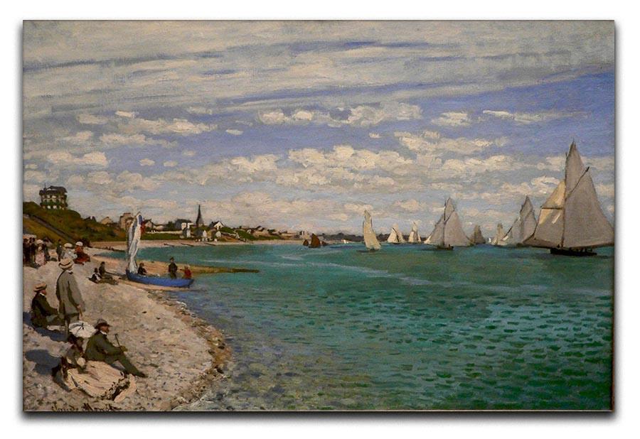 Regatta at St. Adresse by Monet Canvas Print & Poster  - Canvas Art Rocks - 1