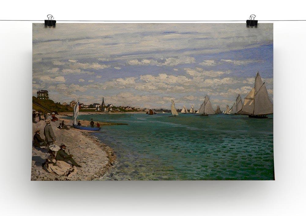 Regatta at St. Adresse by Monet Canvas Print & Poster - Canvas Art Rocks - 2