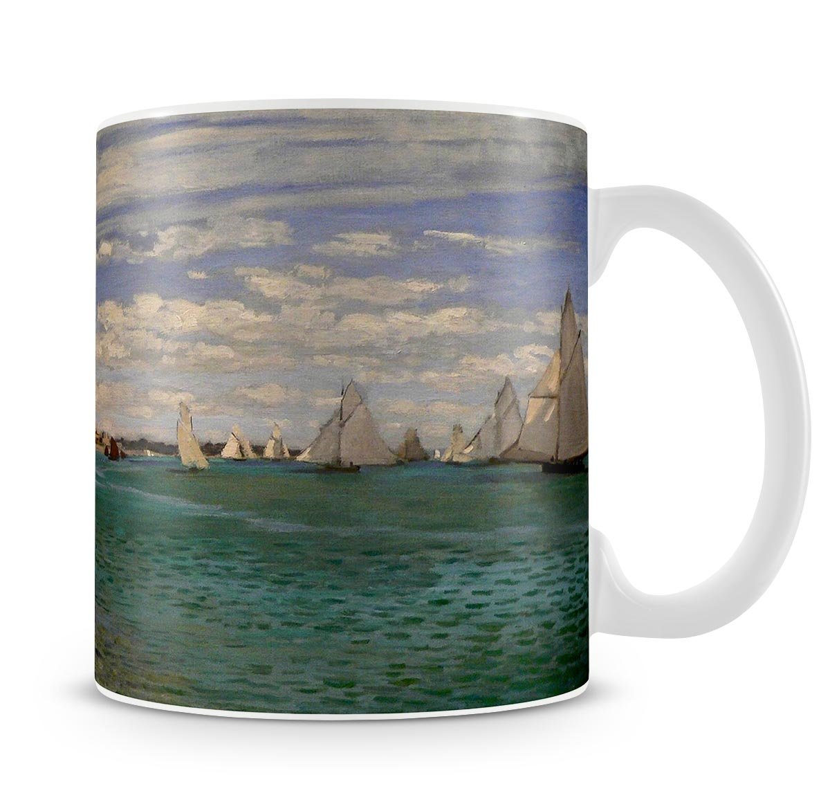 Regatta at St. Adresse by Monet Mug - Canvas Art Rocks - 4