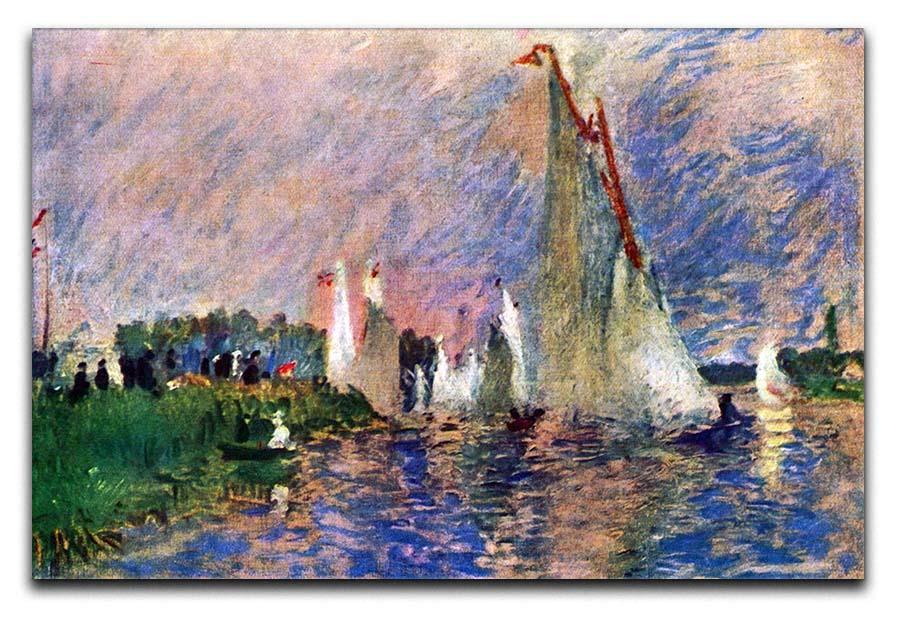 Regatta in Argenteuil by Renoir Canvas Print or Poster  - Canvas Art Rocks - 1
