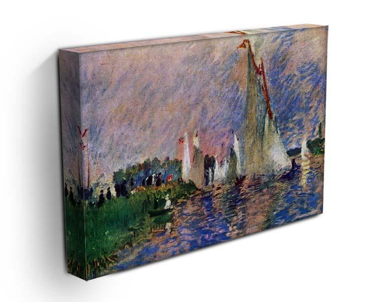 Regatta in Argenteuil by Renoir Canvas Print or Poster - Canvas Art Rocks - 3