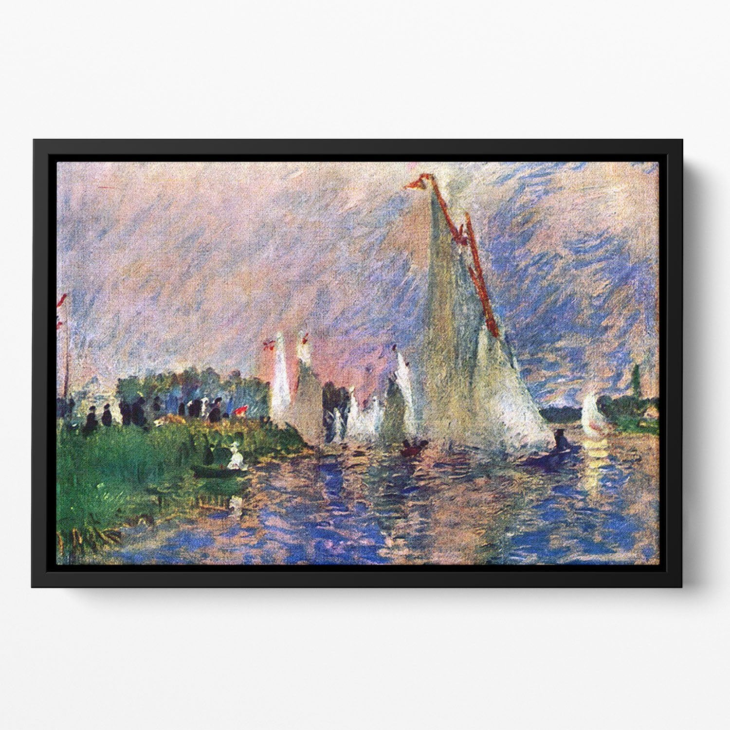 Regatta in Argenteuil by Renoir Floating Framed Canvas
