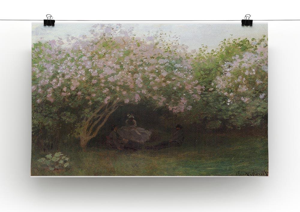 Repos sous les lilas 1872 by Monet Canvas Print & Poster - Canvas Art Rocks - 2