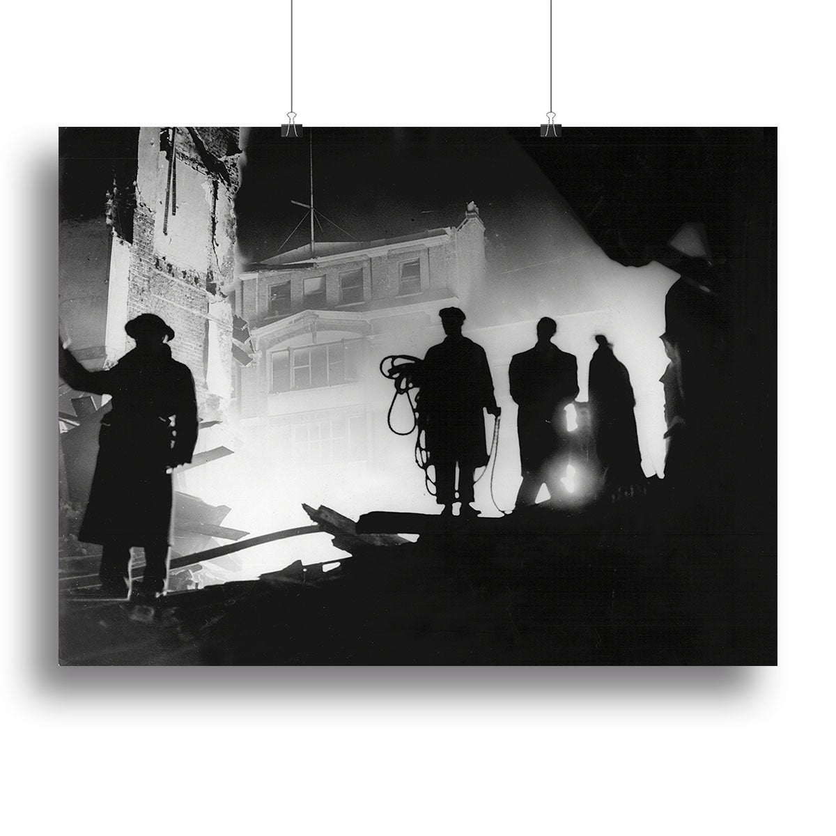 Rescuers in Soho London Canvas Print or Poster