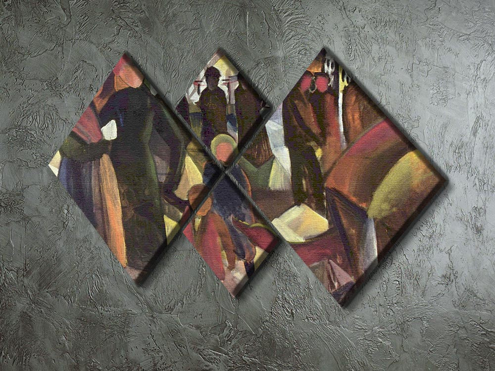 Resignation by Macke 4 Square Multi Panel Canvas - Canvas Art Rocks - 2