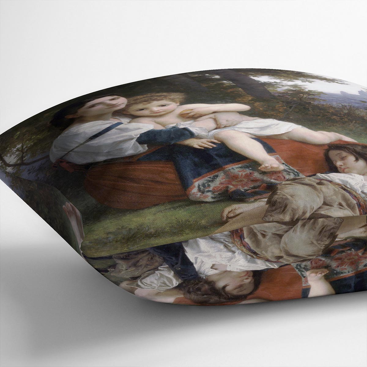 Rest By Bouguereau Throw Pillow