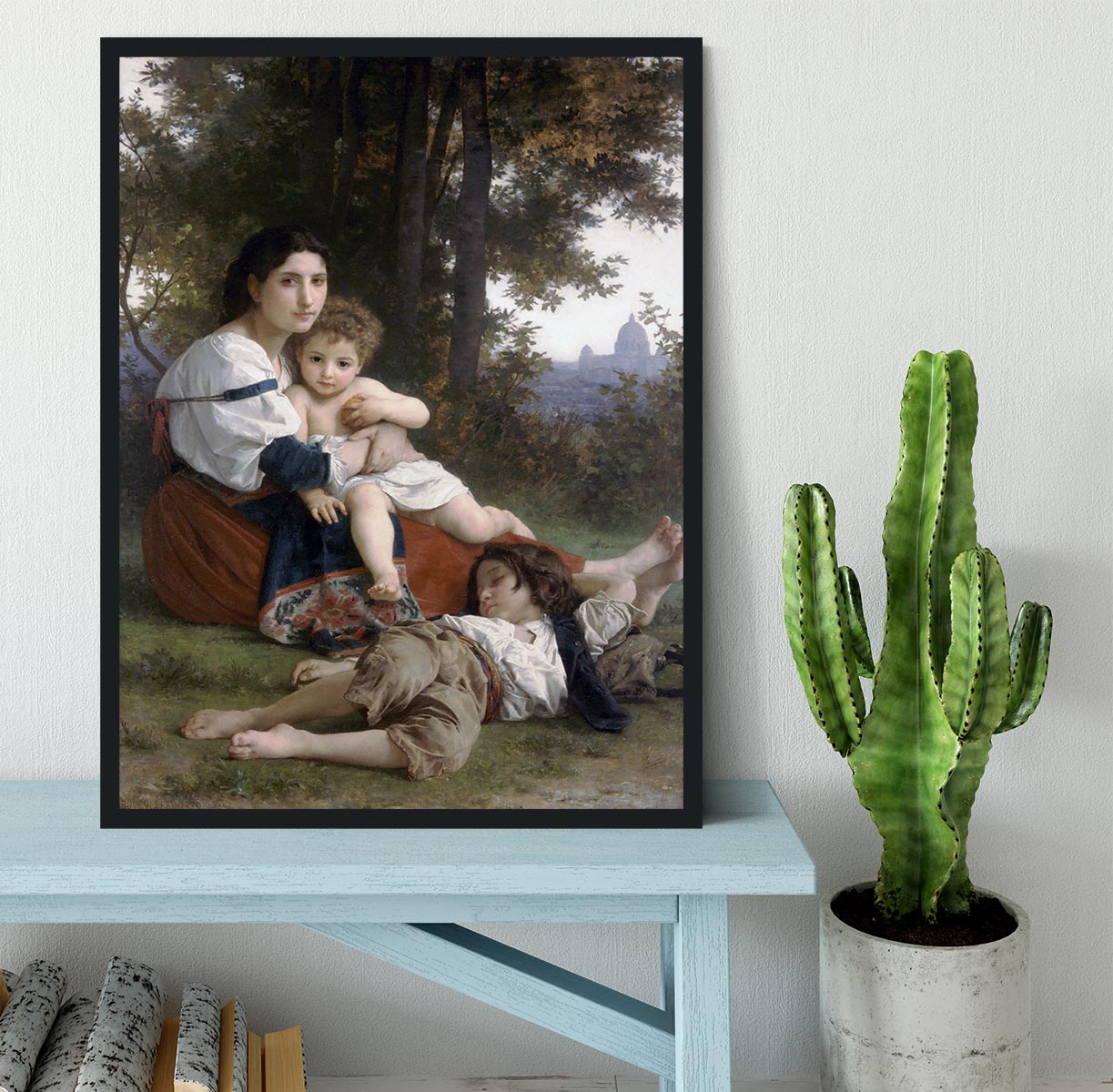 Rest By Bouguereau Framed Print - Canvas Art Rocks - 2