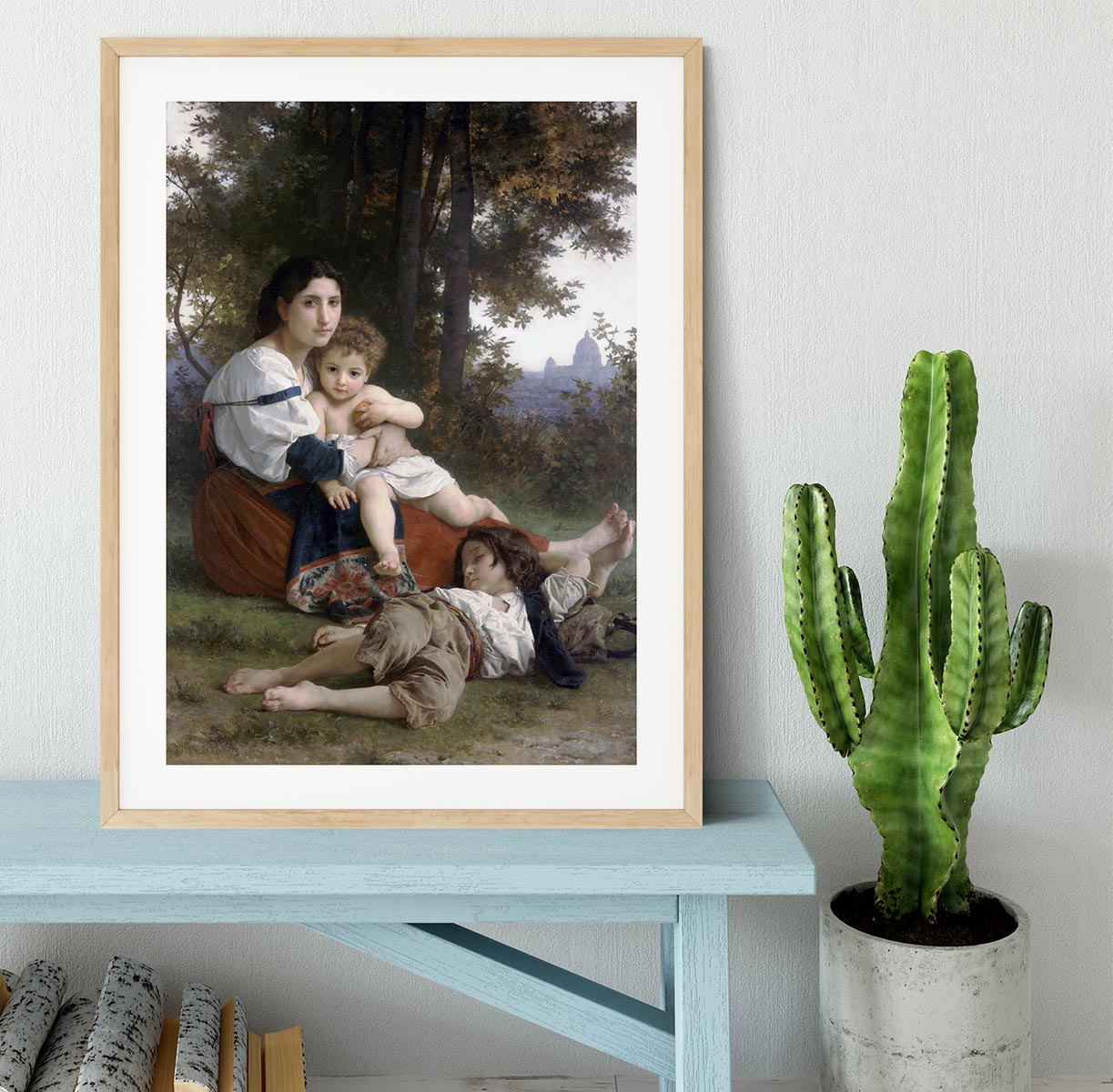 Rest By Bouguereau Framed Print - Canvas Art Rocks - 3
