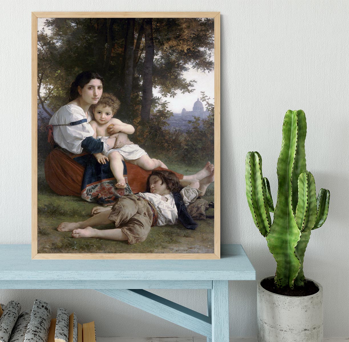 Rest By Bouguereau Framed Print - Canvas Art Rocks - 4