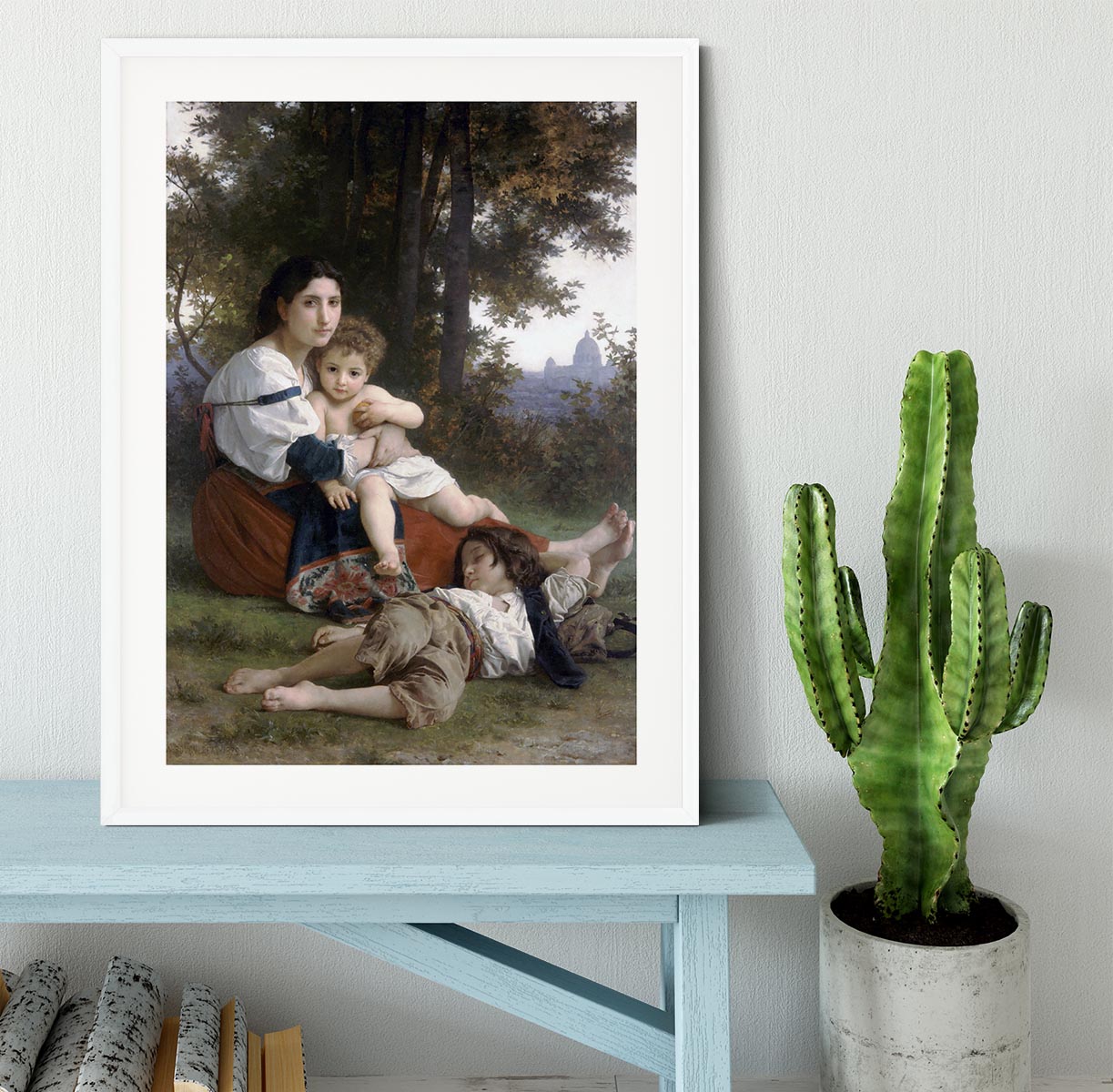 Rest By Bouguereau Framed Print - Canvas Art Rocks - 5
