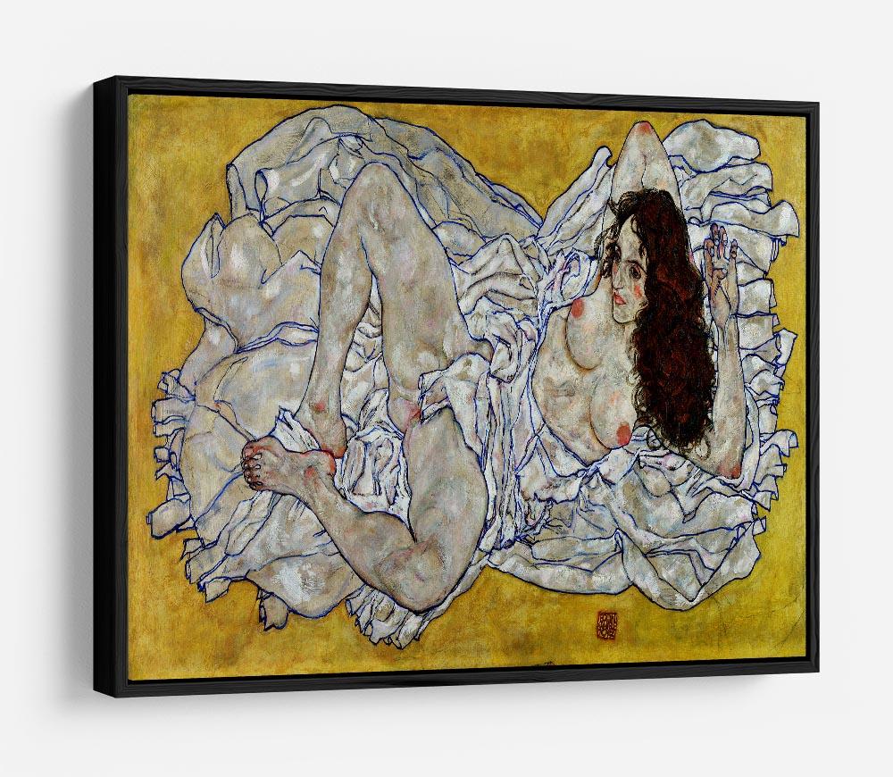 Resting nude by Egon Schiele HD Metal Print - Canvas Art Rocks - 6