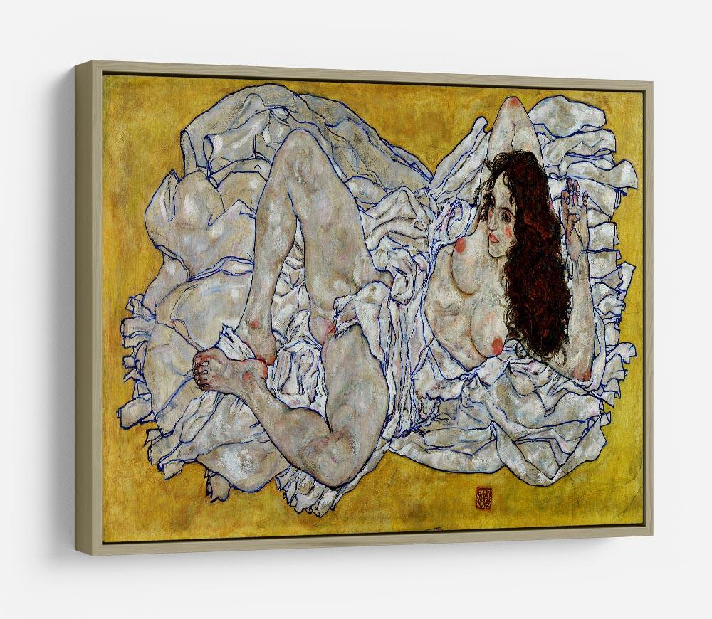Resting nude by Egon Schiele HD Metal Print - Canvas Art Rocks - 8