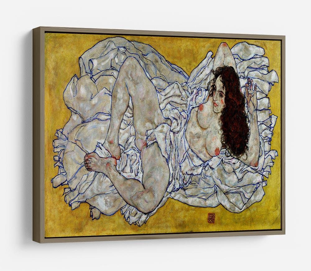Resting nude by Egon Schiele HD Metal Print - Canvas Art Rocks - 10