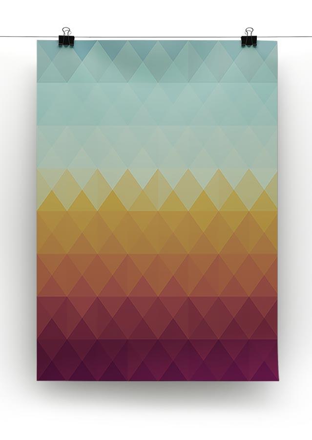 Retro hipsters triangle Canvas Print or Poster - Canvas Art Rocks - 2