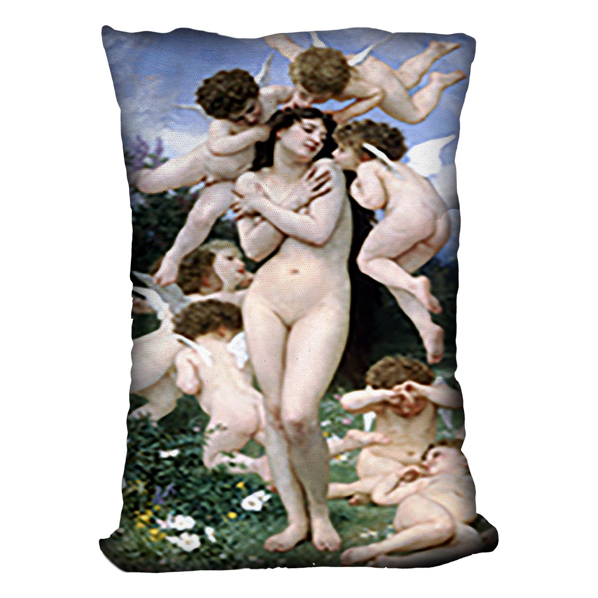Return of Spring By Bouguereau Cushion