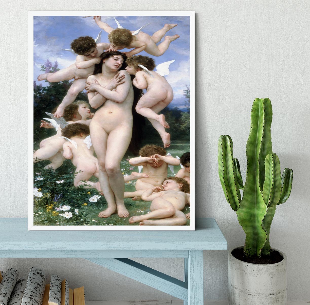 Return of Spring By Bouguereau Framed Print - Canvas Art Rocks -6