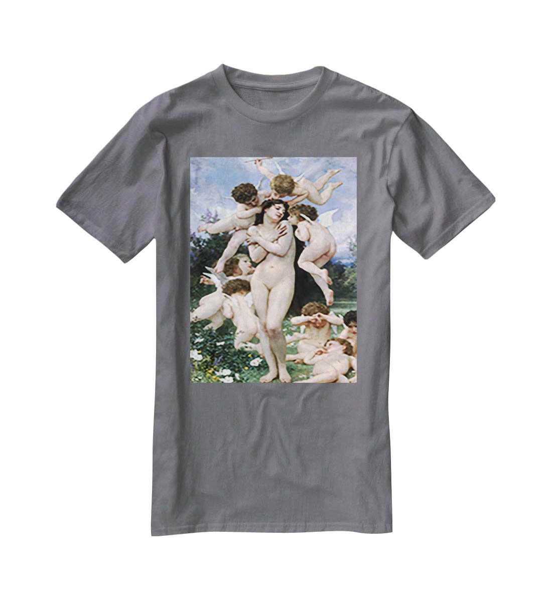 Return of Spring By Bouguereau T-Shirt - Canvas Art Rocks - 3