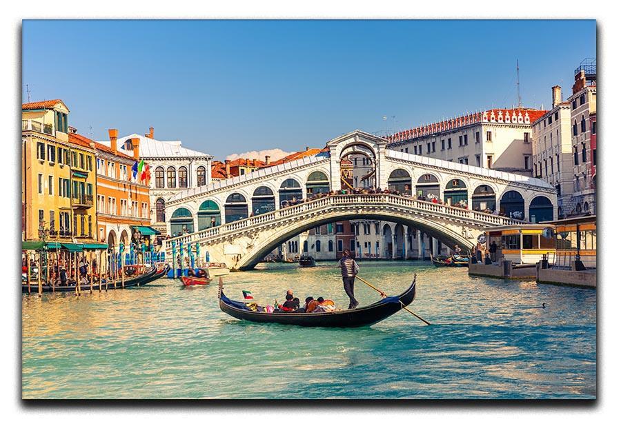 Rialto Bridge Venice Canvas Print or Poster  - Canvas Art Rocks - 1