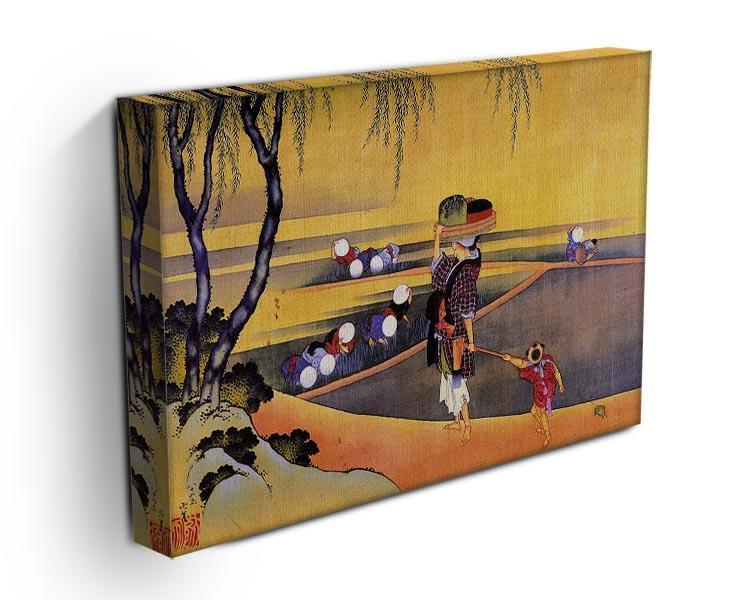 Rice fields by Hokusai Canvas Print or Poster - Canvas Art Rocks - 3