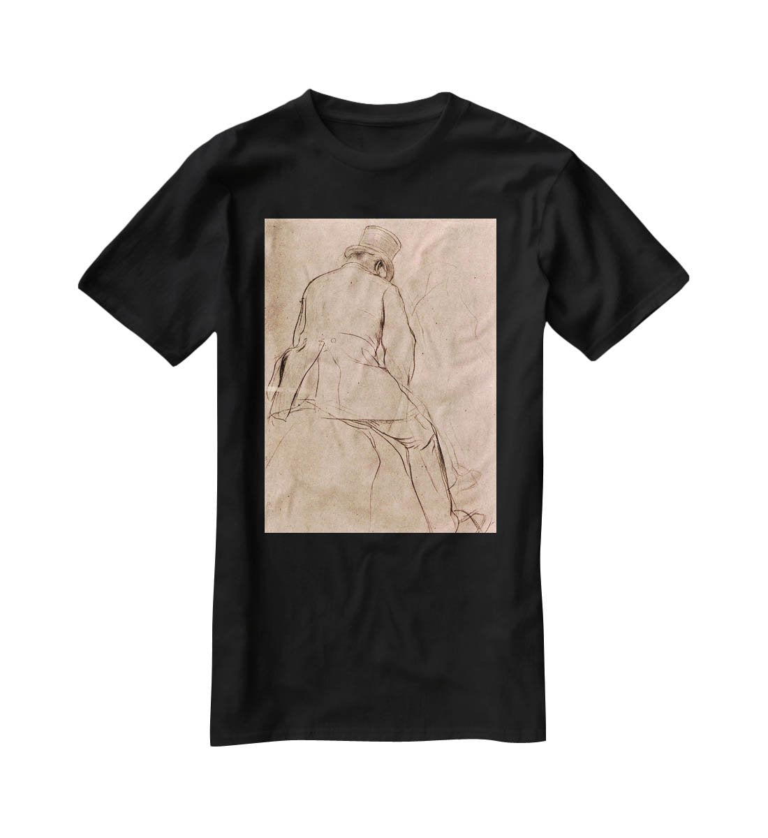 Rider by Degas T-Shirt - Canvas Art Rocks - 1
