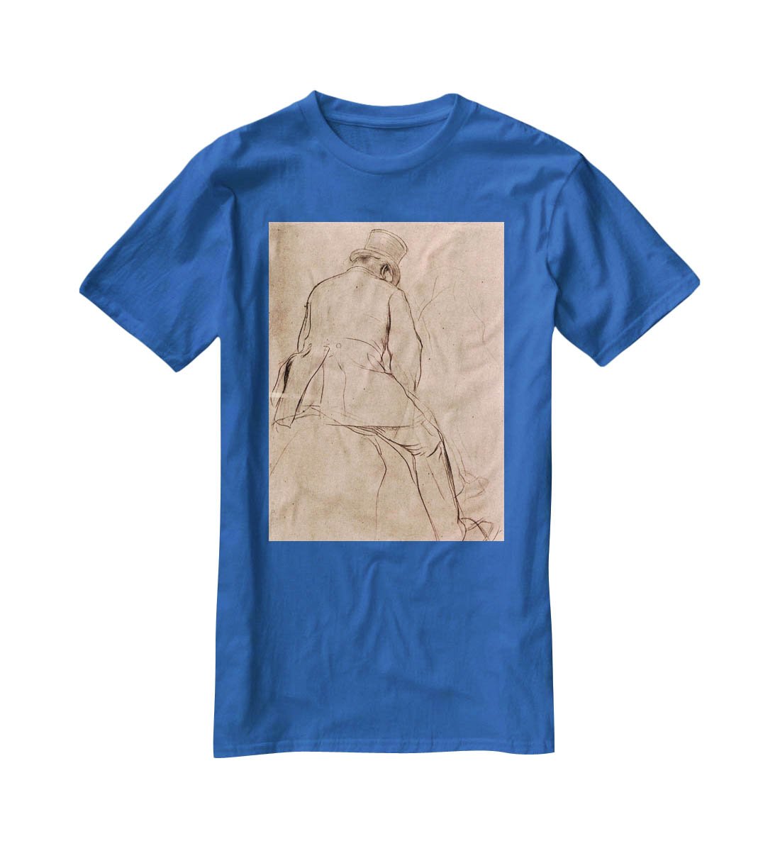 Rider by Degas T-Shirt - Canvas Art Rocks - 2
