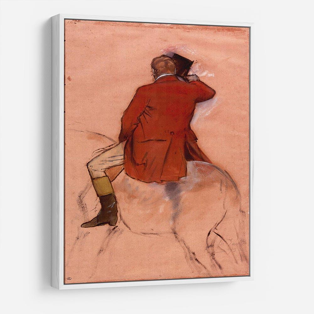 Rider with red jacket by Degas HD Metal Print - Canvas Art Rocks - 7